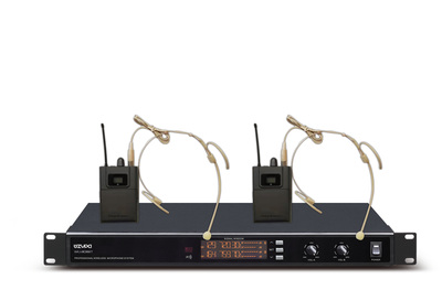 UHF一拖二无线会议话筒（头戴） WU-8082T